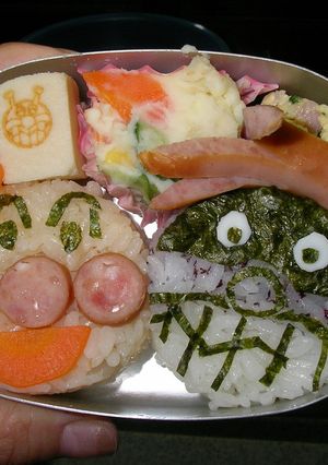 アンパンマン★バイキンマン　キャラ弁-レシピのメイン写真