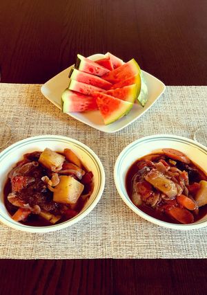 赤ワインビーフシチューごろごろ野菜入り-レシピのメイン写真