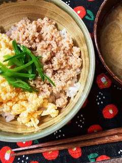 ウチの〜鶏そぼろ-レシピのメイン写真