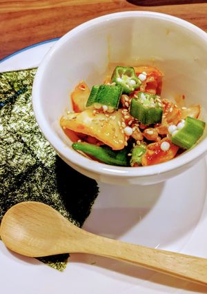 キムチ納豆オクラの韓国海苔巻き-レシピのメイン写真