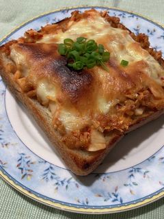 キムチーズ納豆トースト-レシピのメイン写真