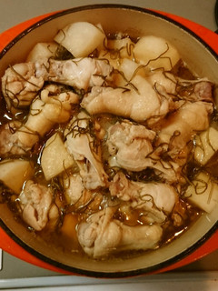 お肉ホロホロ!手羽元と大根の昆布煮-レシピのメイン写真