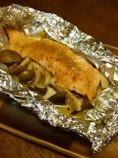 鮭のホイル焼き☆みそバター風味-レシピのメイン写真