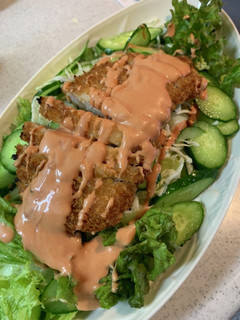 #とんかつサラダ#リメイク#超豪華-レシピのメイン写真
