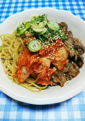 キムチと甘辛牛肉の和え麺-レシピのメイン写真