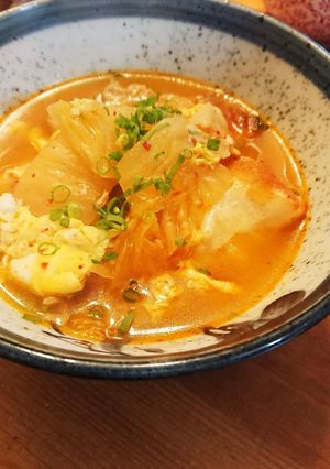 豚キムチのお雑煮-レシピのメイン写真