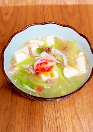 節約！ありあわせ　青梗菜と豆腐のうま煮-レシピのメイン写真