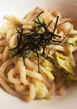簡単★居酒屋★明太キムチクリームうどん-レシピのメイン写真