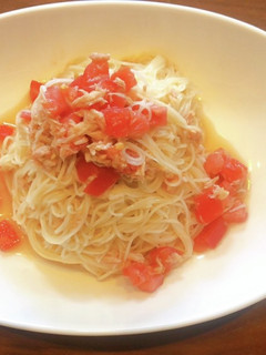 そうめんアレンジ〜冷製パスタ風〜-レシピのメイン写真
