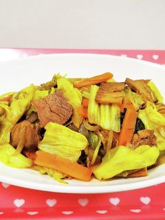 焼豚とキャベツのカレー炒め-レシピのメイン写真