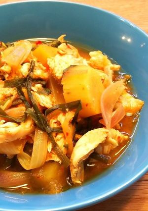 炊飯器チゲカレー★本技おいしいキムチ★-レシピのメイン写真