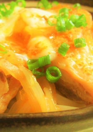 鶏もも肉と新玉ねぎの甘辛ぶっかけうどん-レシピのメイン写真