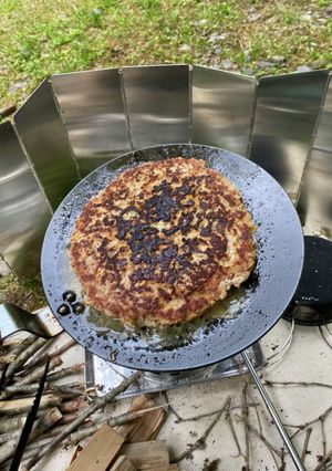 でっかいハンバーグ（キャンプメニュー）-レシピのメイン写真