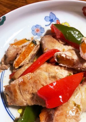 かぼちゃの豚しゃぶ巻き-レシピのメイン写真