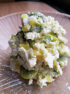 空豆とたくあんのおからマヨ和え-レシピのメイン写真