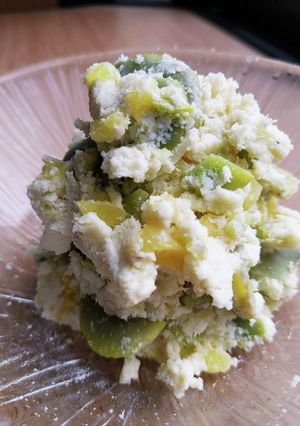 空豆とたくあんのおからマヨ和え-レシピのメイン写真