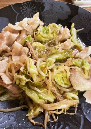 キャベツの麺つゆバター-レシピのメイン写真