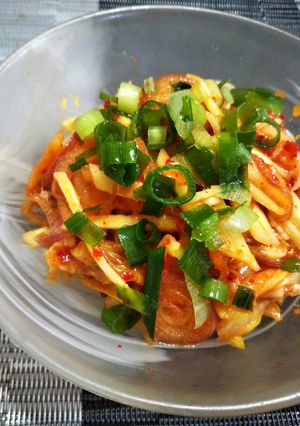 簡単おつまみ♪キムチの薬味和え-レシピのメイン写真