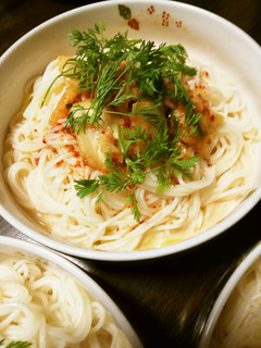 本技凄旨キムチでトムカーガイ風素麺-レシピのメイン写真