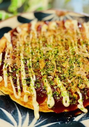 ふわもち具なし！長芋焼き☆お好み焼き風-レシピのメイン写真