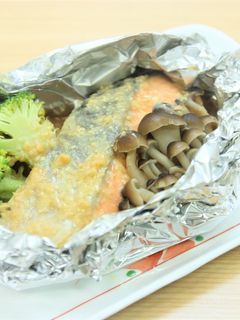 鮭のホイル包み焼き(甘みそだれ黄金比)-レシピのメイン写真