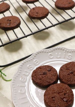 ベストな食感♡チョコチップココアクッキー-レシピのメイン写真