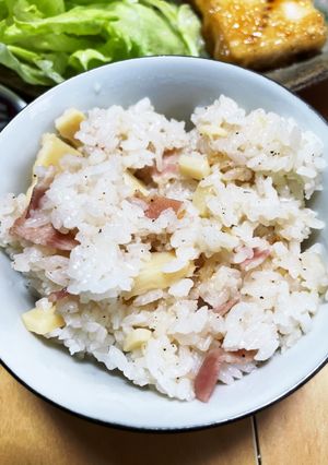 ベーコンと筍の炊き込みご飯-レシピのメイン写真