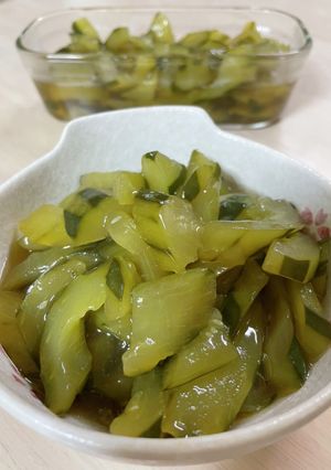 育ちすぎ　きゅうりの煮物-レシピのメイン写真