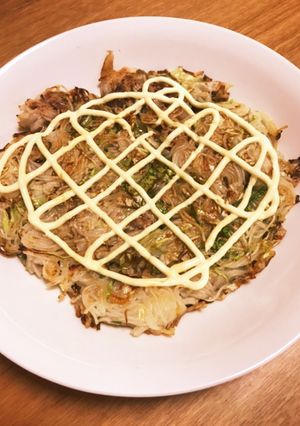 そうめんでお好み焼き-レシピのメイン写真