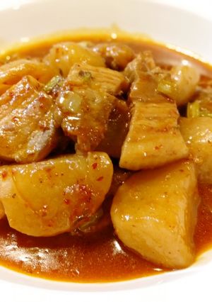 トロッと美味しい♪豚バラとカブのキムチ煮-レシピのメイン写真