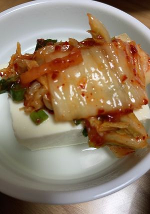 キムチのせ冷奴-レシピのメイン写真