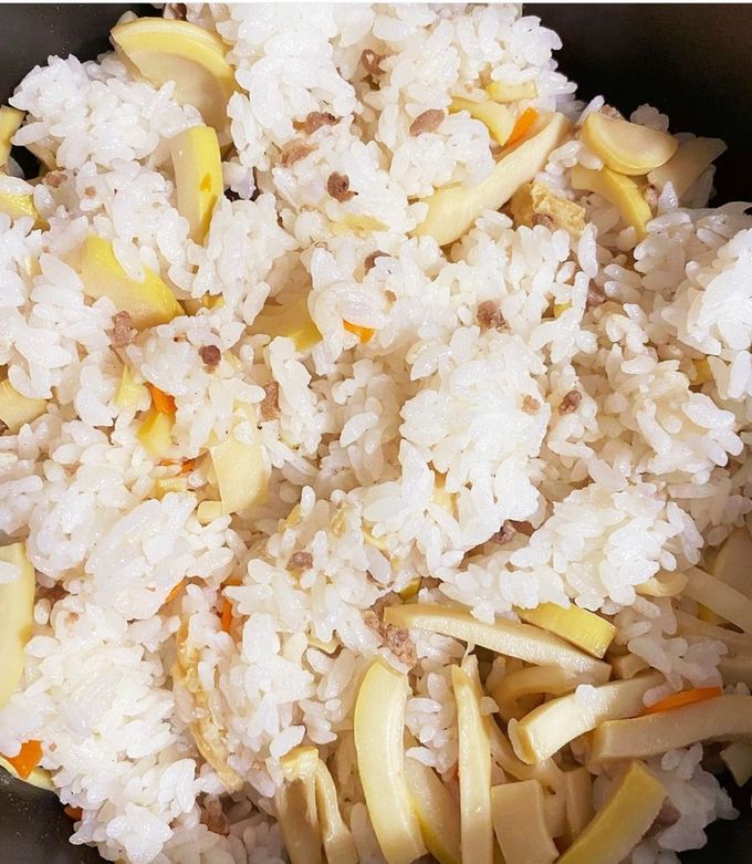 たけのこの炊き込み風混ぜご飯-レシピのメイン写真