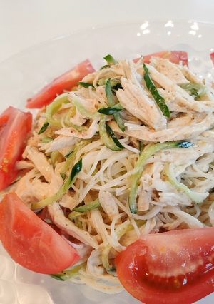 鶏ハムとビーフンのサラダ QC-レシピのメイン写真
