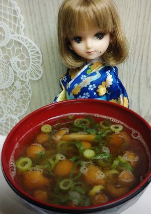 リカちゃん♡なめこ赤だし(ˊ̱˂˃ˋ̱)-レシピのメイン写真