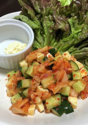 野菜たっぷり☆胡瓜キムチーズ巻き-レシピのメイン写真