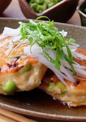 枝豆つくねの生姜あん-レシピのメイン写真