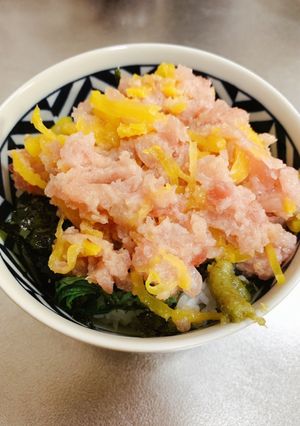 最強タッグ!トロタク丼-レシピのメイン写真