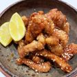 ゆかりのイブクロ 豚肉のかりん揚げ