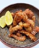 ゆかりのイブクロ　　豚肉のかりん揚げ