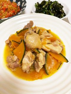 ★かんたん★鶏ももとかぼちゃの味噌炒め-レシピのメイン写真
