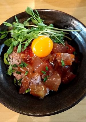【某スーパーのお刺身端材で】即席漬け丼！-レシピのメイン写真