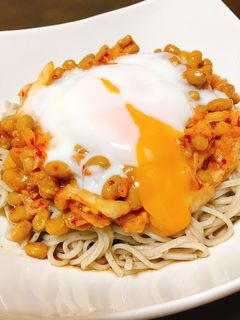 納豆キムチ蕎麦-レシピのメイン写真