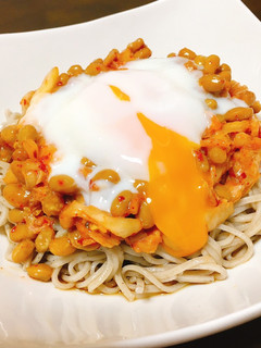 納豆キムチ蕎麦-レシピのメイン写真