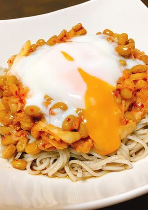 納豆キムチ蕎麦-レシピのメイン写真