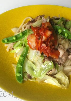 豚キムチ焼きうどん-レシピのメイン写真