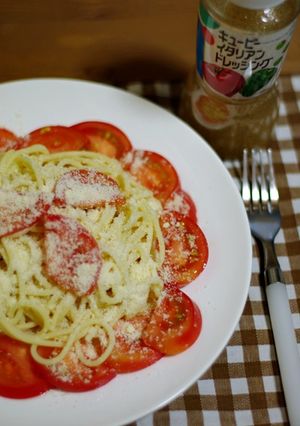 超簡単★トマトの冷製パスタ-レシピのメイン写真