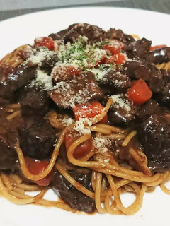 超簡単!ビーフシチューのアレンジパスタ!-レシピのメイン写真