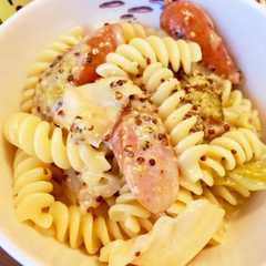 รูปของ 志麻さんの、マスタード煮リメイクパスタ