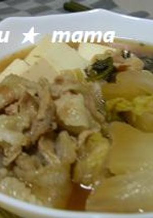 野菜たっぷり肉豆腐-レシピのメイン写真