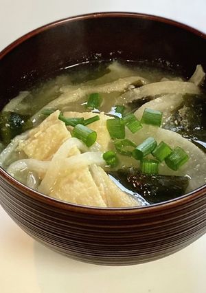 大根と切り干し大根の味比べお味噌汁-レシピのメイン写真